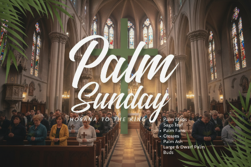 Fresh Florida Palm Strips - 100 Count Bag for Palm Sunday Crosses & Crafts