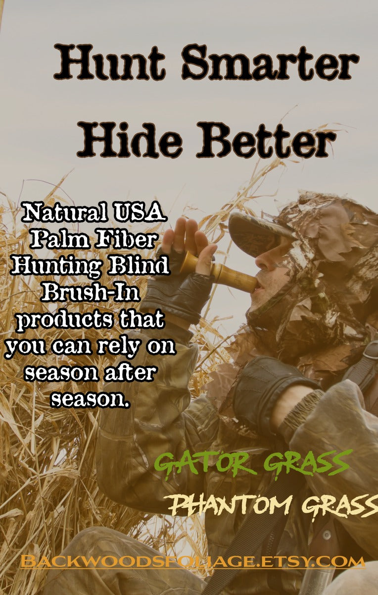 Hunting Blind Grass | Waterproof Camouflage Cover for Duck & Turkey Blinds